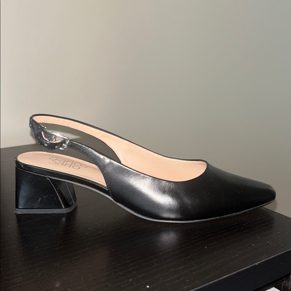 Franco Sarto Black Slingback Pumps - Picture 1 of 4